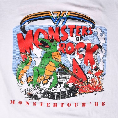 [RARE]1988&#039;s Van Halen Monsters of Rock tour T-Shirt / L
