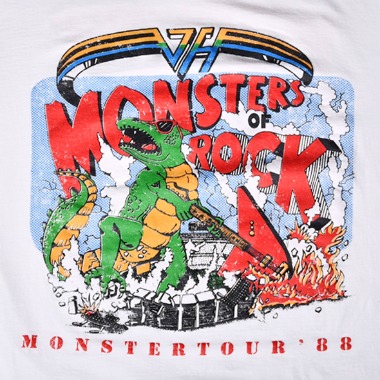 [RARE]1988&#039;s Van Halen Monsters of Rock tour T-Shirt / L